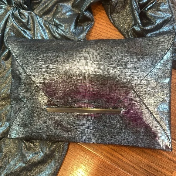 New without tags. AQUA Silver/black dress. check alt. post for purse details. - Picture 2 of 2